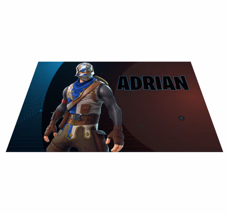 Heroic gaming character teen vinyl rug - TenStickers