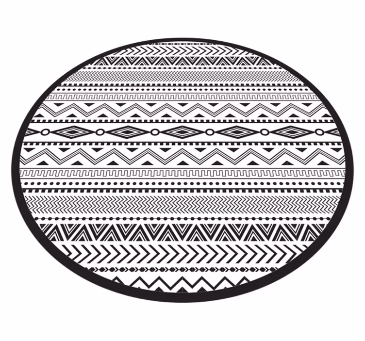 Tribal geometric pattern ethnic rug - TenStickers