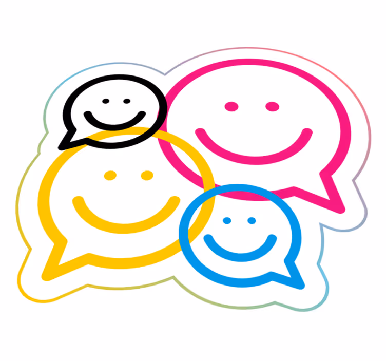 Smiley Face Collection teen vinyl rug - TenStickers