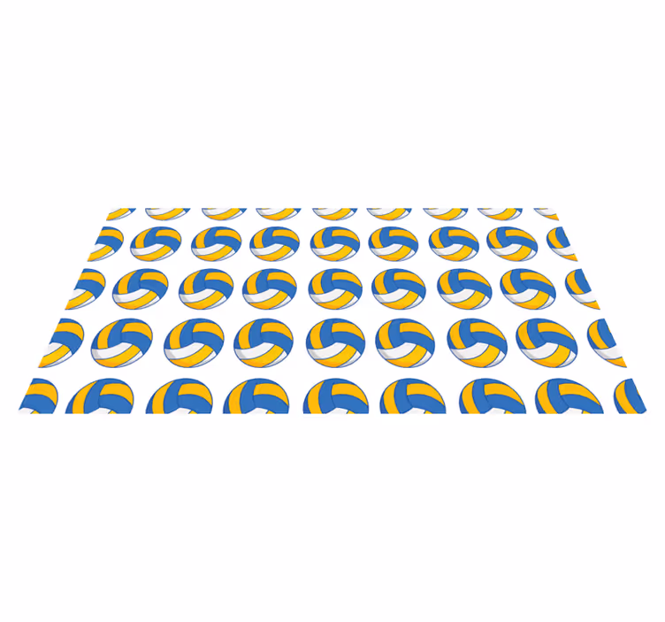 Volleyball balls teen vinyl rug - TenStickers