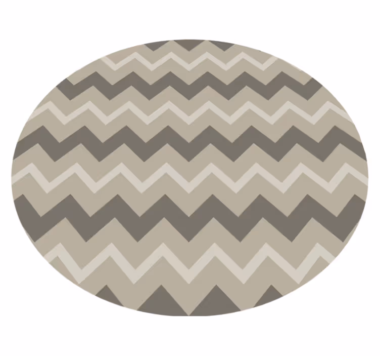 Bathroom vinyl rug with circular beige pattern - TenStickers