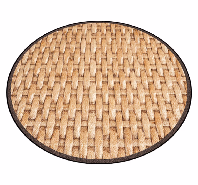 Natural fiber light colours texture carpet - TenStickers