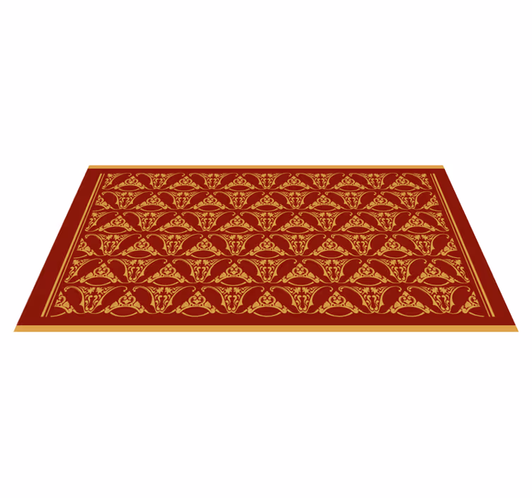 Mandala-Inspired Elegance vintage vinyl rug - TenStickers