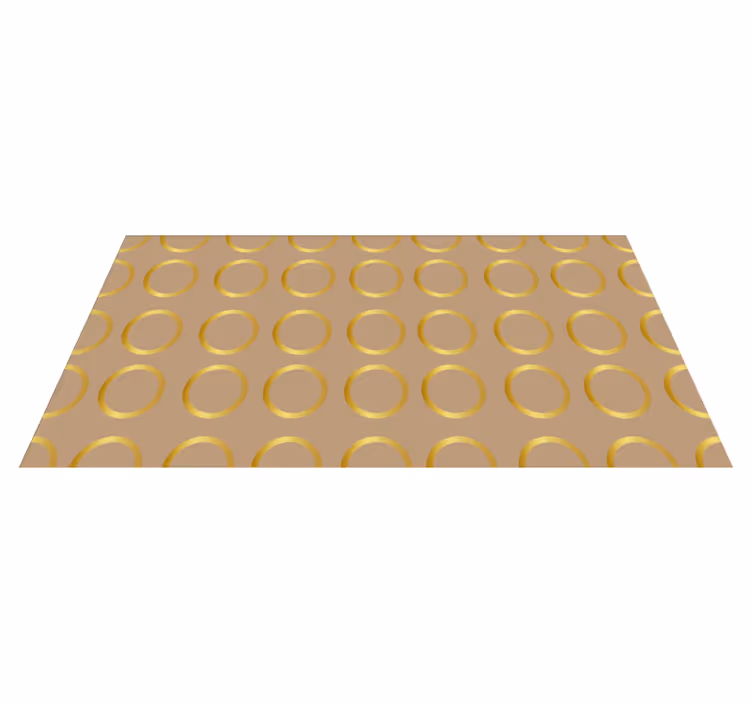 Geometric Circular Pattern striped runner rug - TenStickers