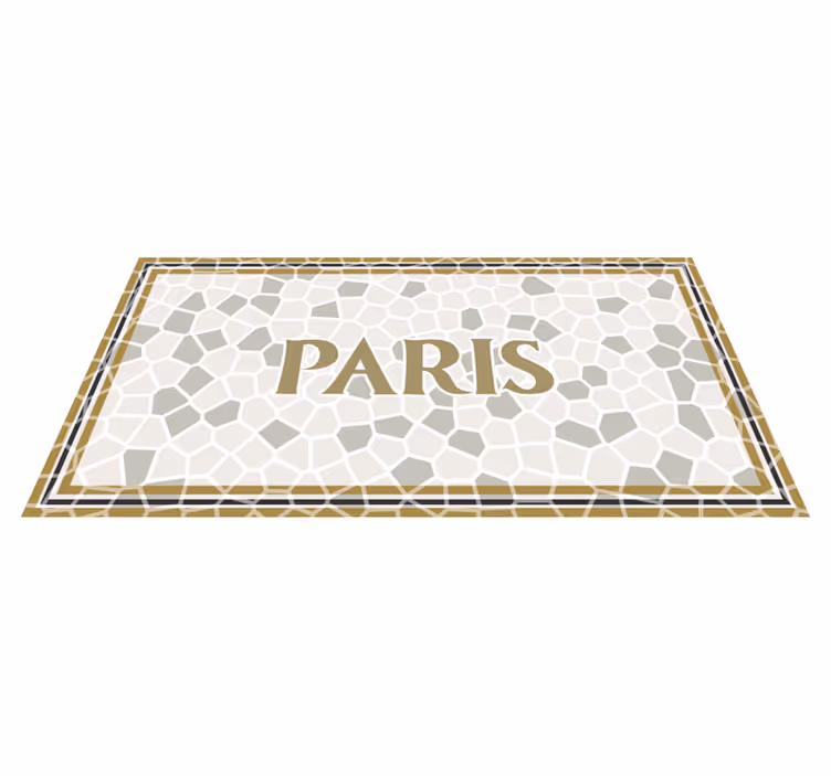 Paris Honeycomb Pattern custom floor mat - TenStickers