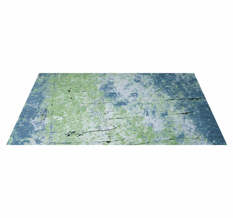 Blue shades vintage wall vintage rug - TenStickers