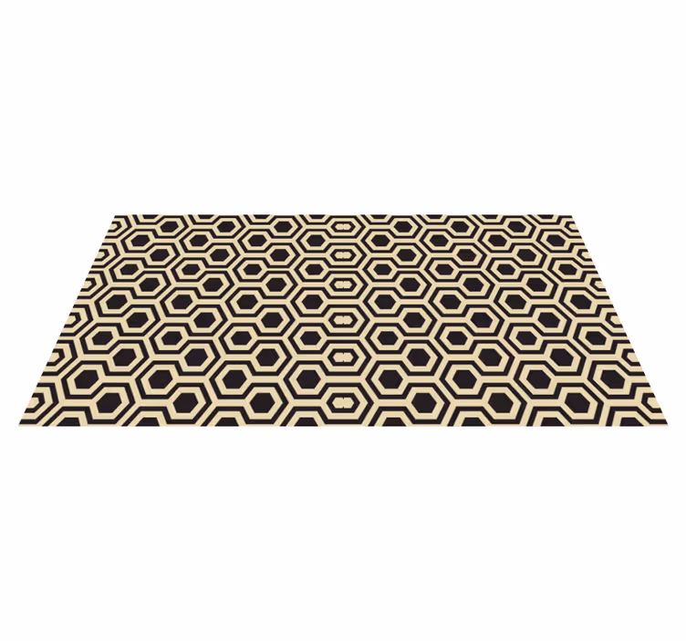 Geometric Hexagonal Pattern geometric rugs - TenStickers