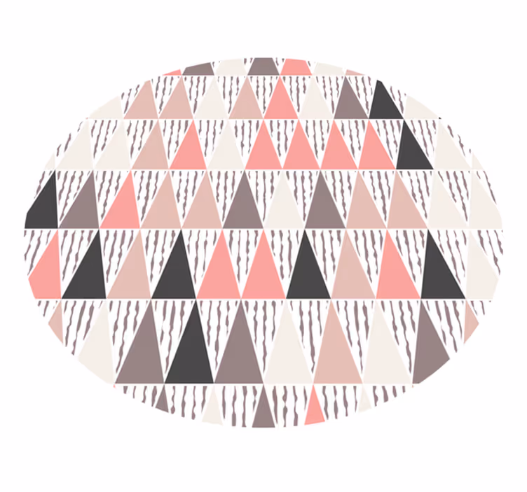 Color triangles pattern nordic rug - TenStickers
