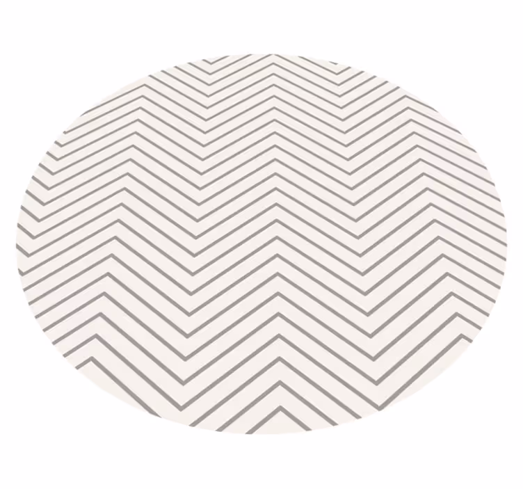 Grey lines vintage vinyl rug - TenStickers