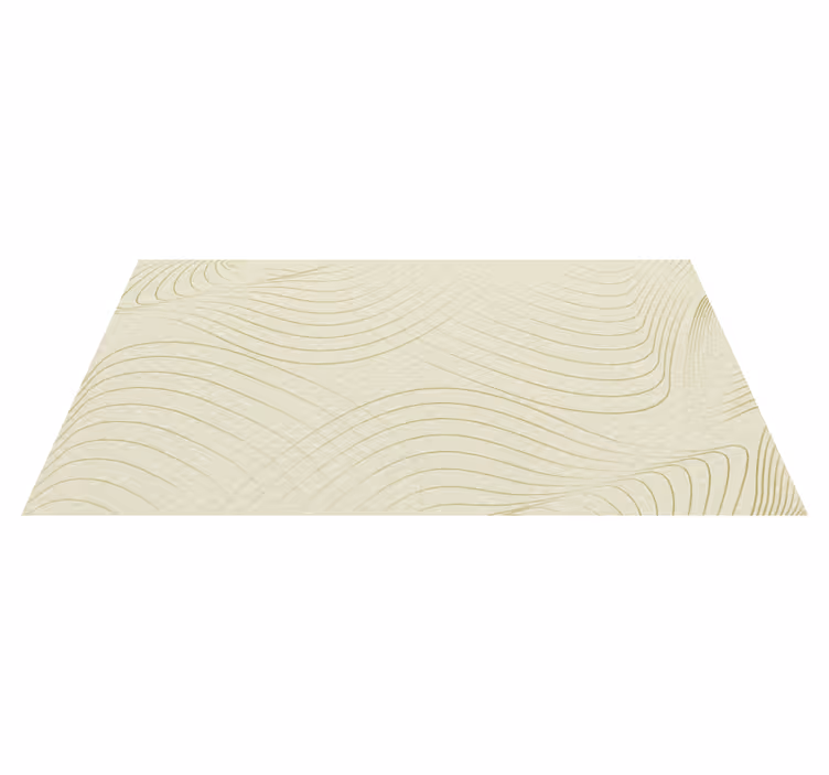 Flowing Line Art minimal vinyl rug - TenStickers