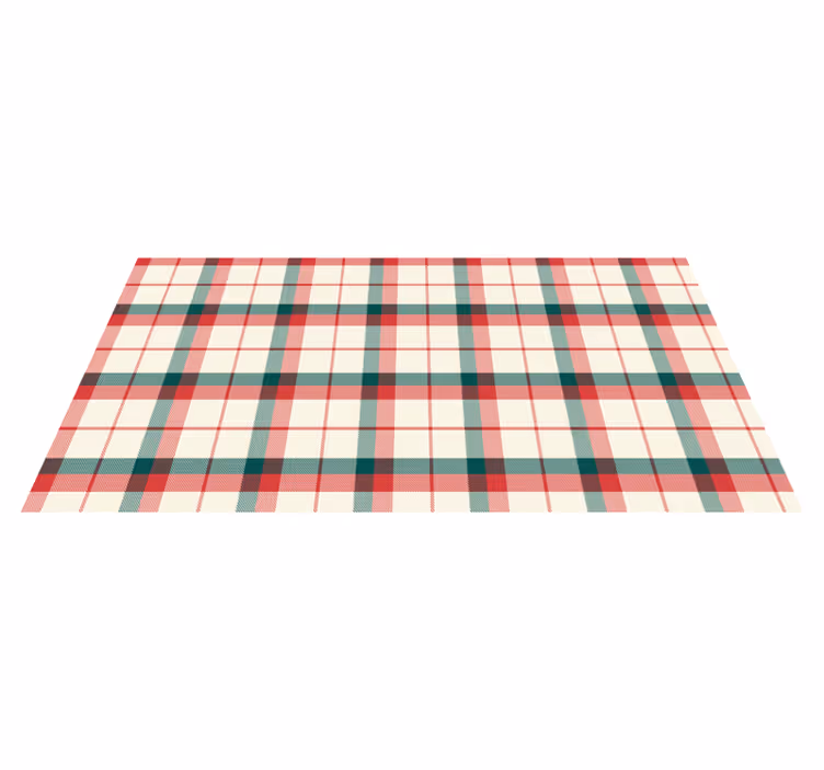 Christmas Tartan geometric carpets - TenStickers
