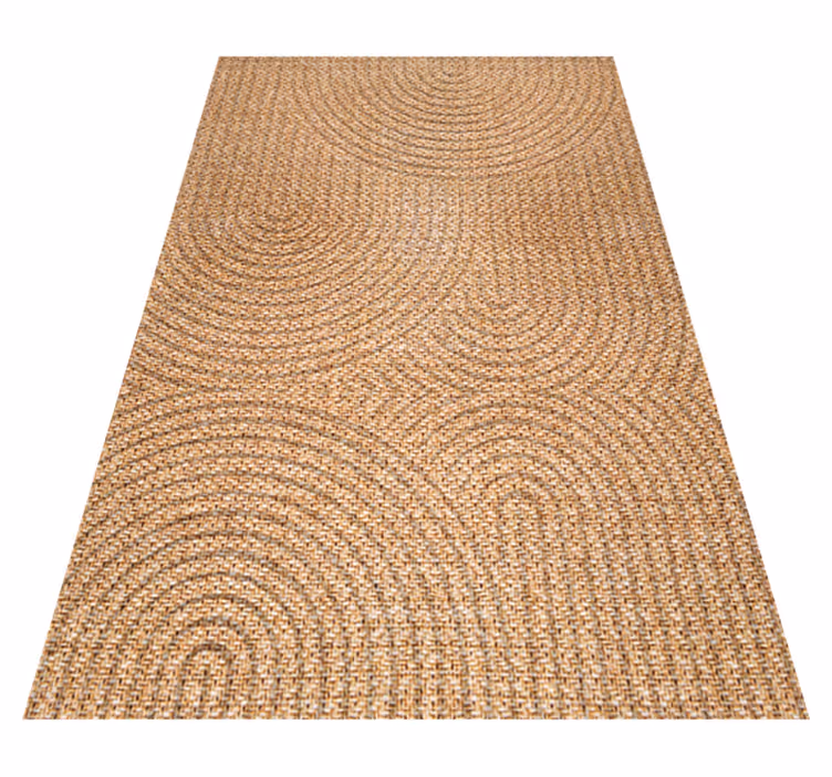 Arched Fabric Effect geometric rugs - TenStickers