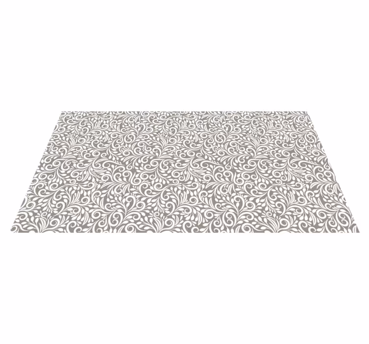 "Ruskin" grey pattern kitchen mat - TenStickers