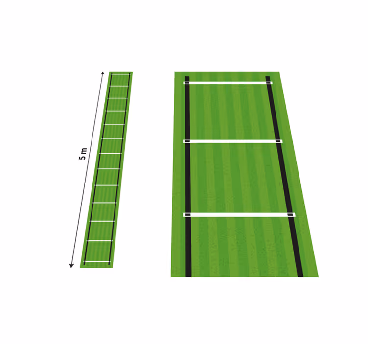 speed training Ladder  5 meters teenage bedroom rug - TenStickers
