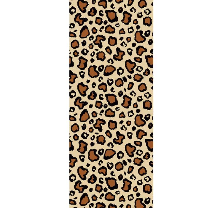 Typical motif leopard print wallpaper - TenStickers