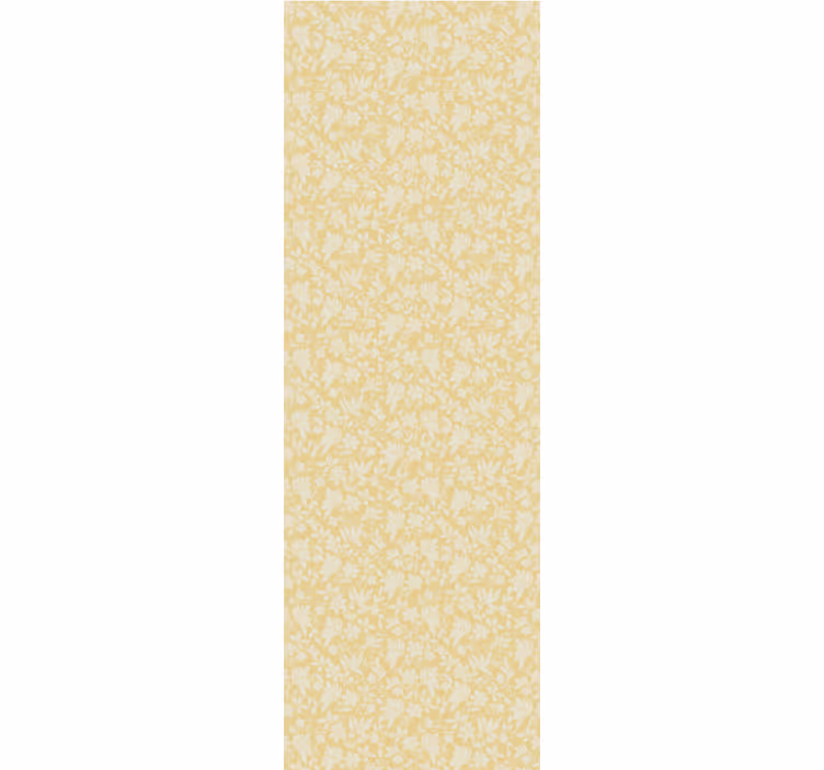 Abstract yellow motif leaves wallpaper - TenStickers