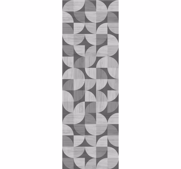 Grey abstract curved shapes wallpaper geometric - TenStickers