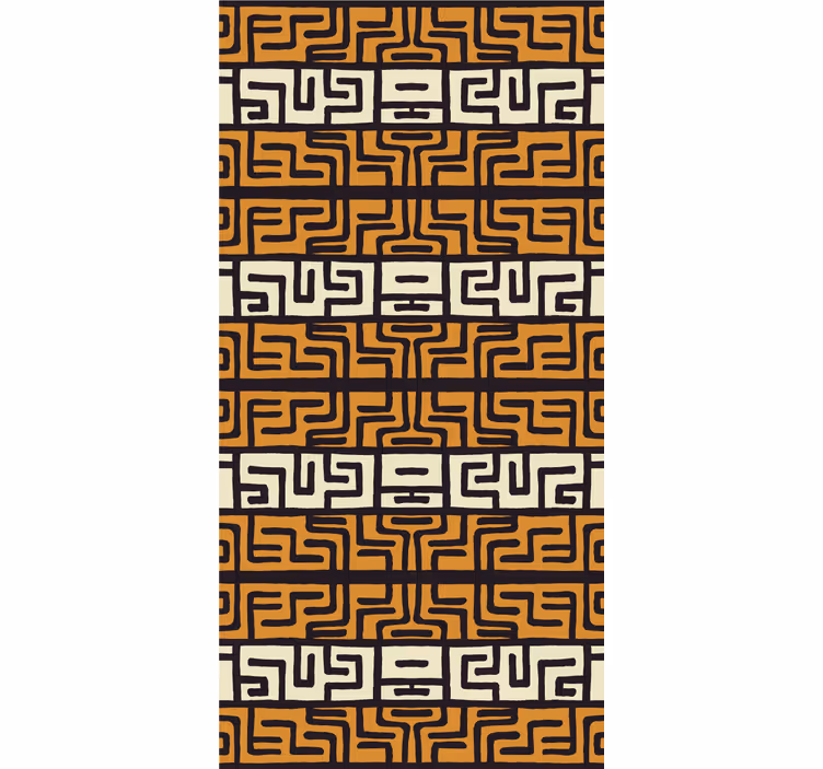 Maze pattern abstract wallpaper - TenStickers