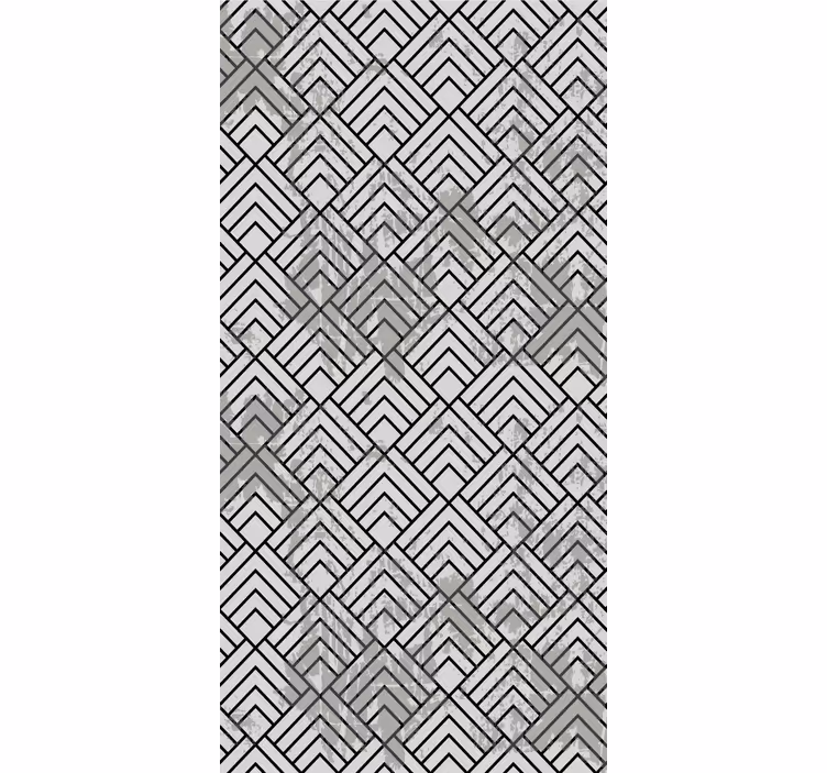 Gray linear patterns wallpaper geometric - TenStickers