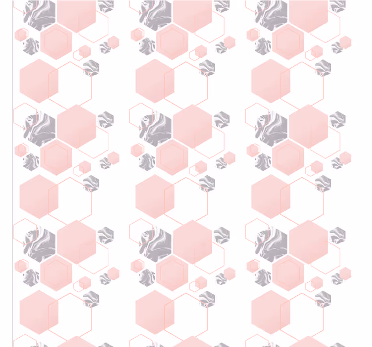 Honeycomb Pattern Design wallpaper geometric - TenStickers