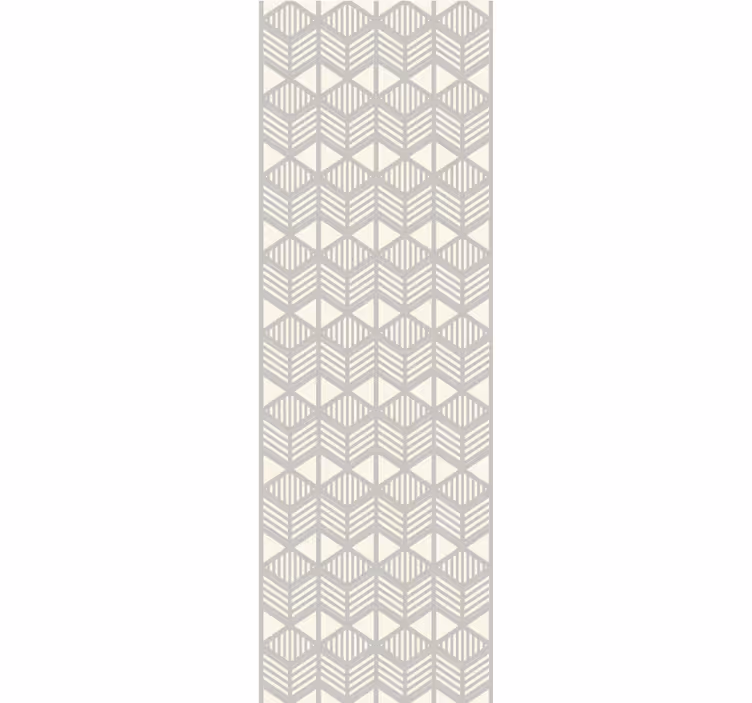 Neutral Chevron grid wallpaper geometric - TenStickers