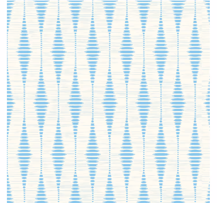 Light blue rabaul ikat geometric wallpaper - TenStickers
