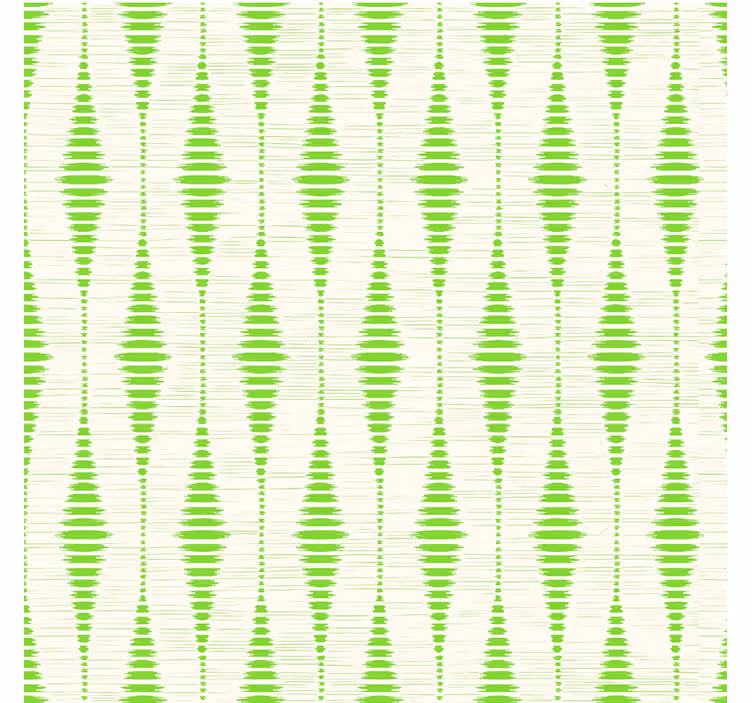 Green rabaul ikat geometric wallpaper - TenStickers