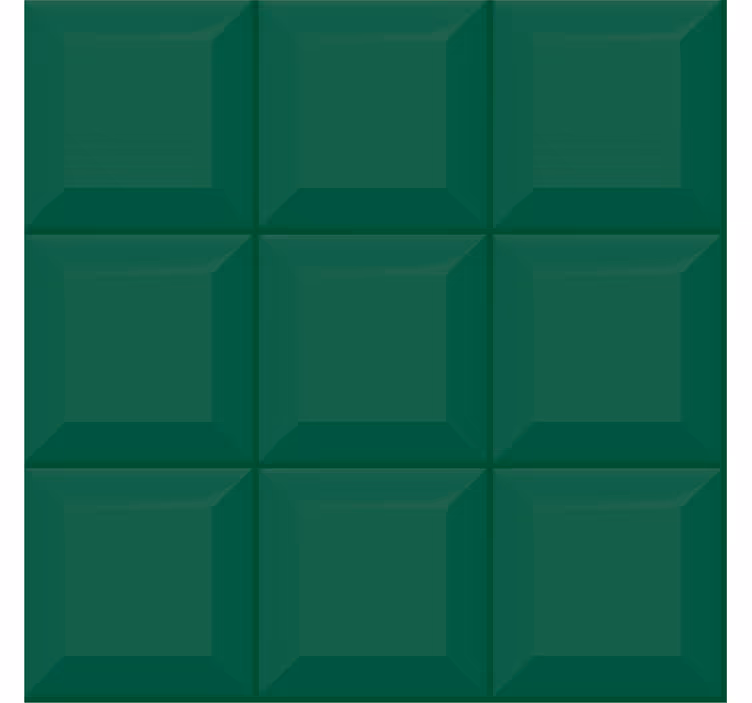 Wallpaper geometric 3d green squares - TenStickers