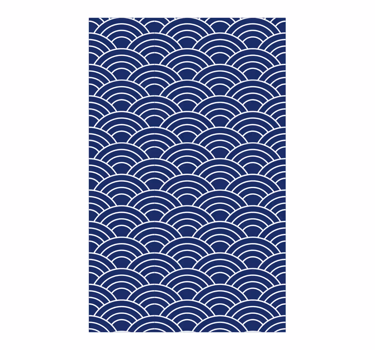 Wallpaper geometric wavy lines design - TenStickers