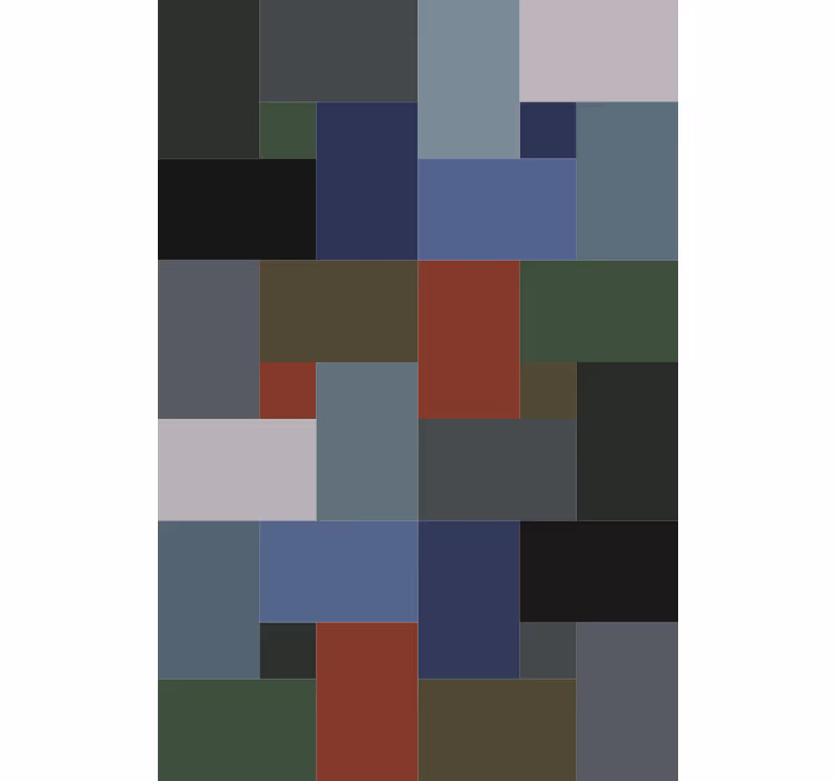 Wallpaper geometric block design - TenStickers