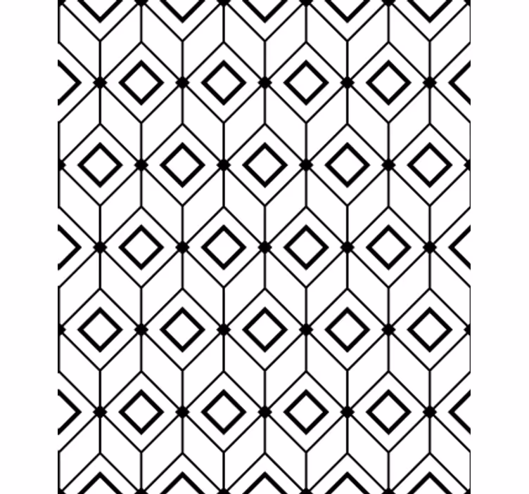 Wallpaper geometric modern diamond design - TenStickers