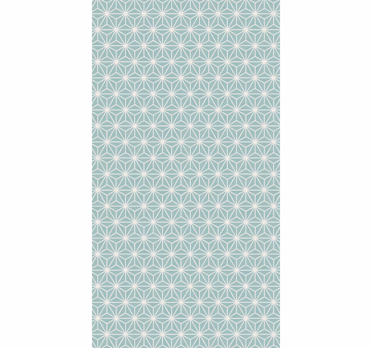Wallpaper geometric green starburst design - TenStickers