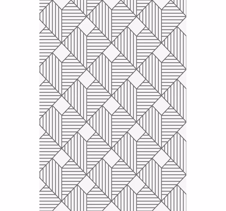 Wallpaper geometric grey patterned design - TenStickers