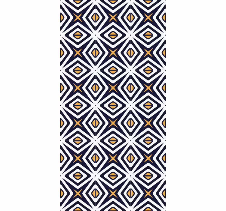 Wallpaper geometric diamond shape pattern - TenStickers