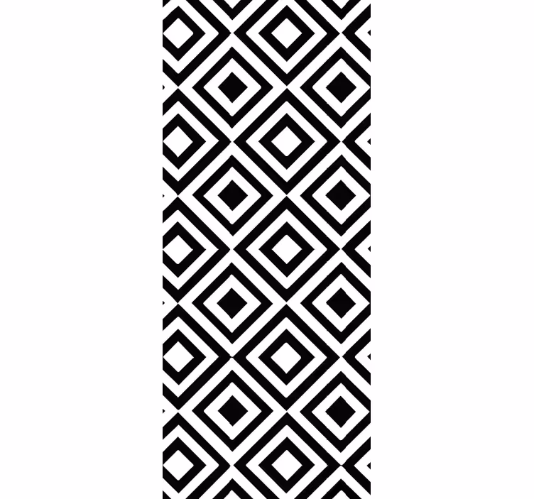 Wallpaper geometric monochrome design - TenStickers