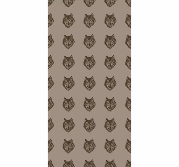 Wallpaper childrens room european wolf design - TenStickers