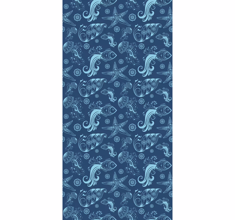 Wallpaper childrens room ocean fauna design - TenStickers
