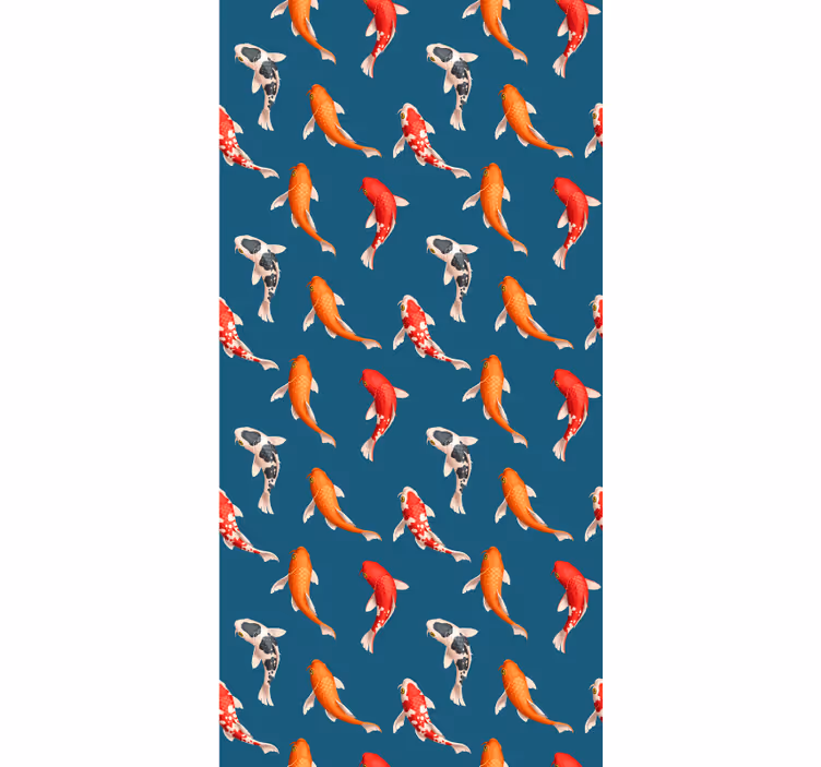 Wallpaper childrens room koi fish design - TenStickers
