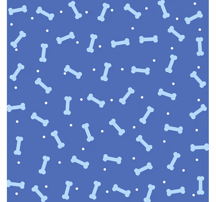 Wallpaper childrens room dog bone design - TenStickers