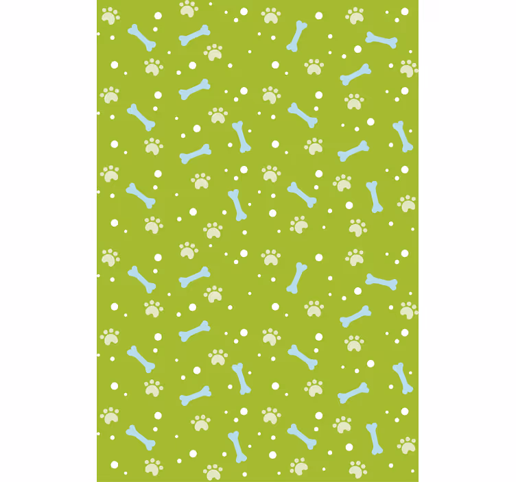 Wallpaper childrens room paw print design - TenStickers