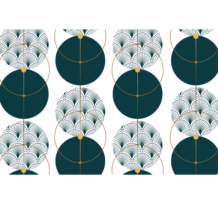 Wallpaper geometric glamour style geometric art - TenStickers