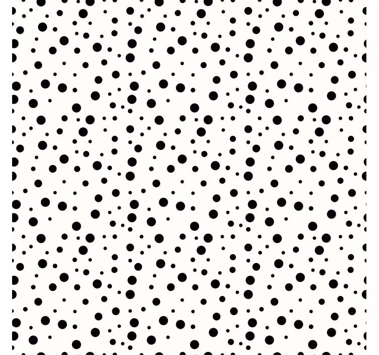 Wallpaper geometric monochrome dot design - TenStickers