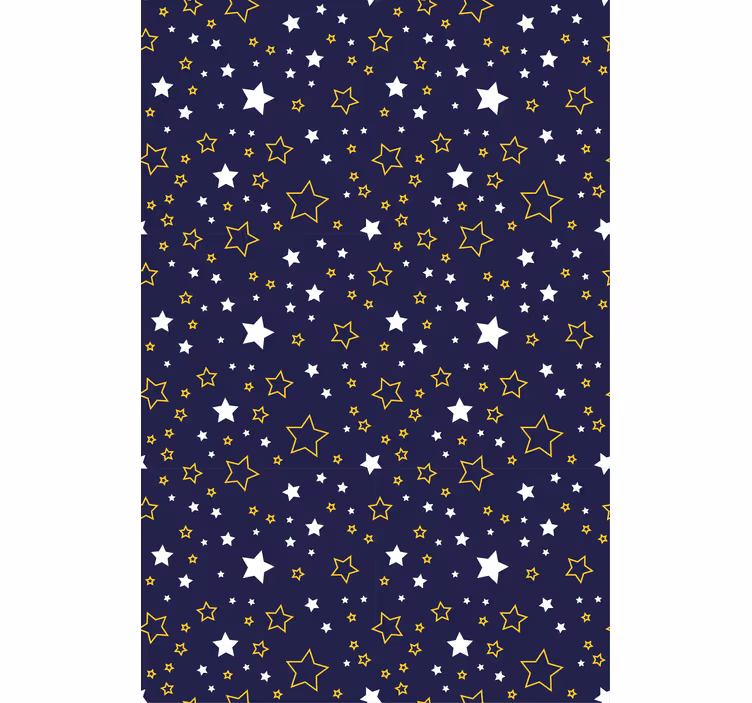 Wallpaper childrens room starry night design - TenStickers
