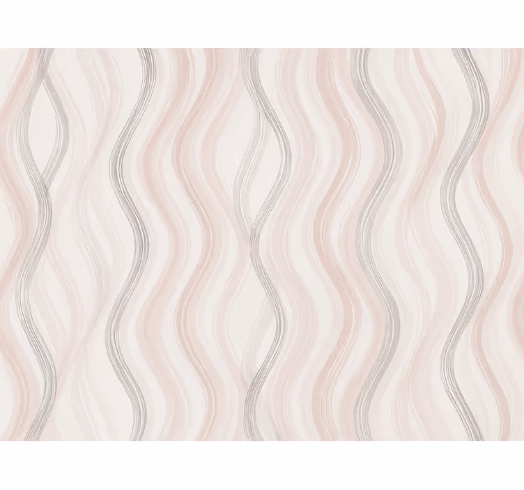 Wallpaper childrens room light grey and pink lines - TenStickers