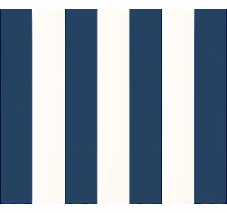 Wallpaper childrens room blue and white thick stripes - TenStickers