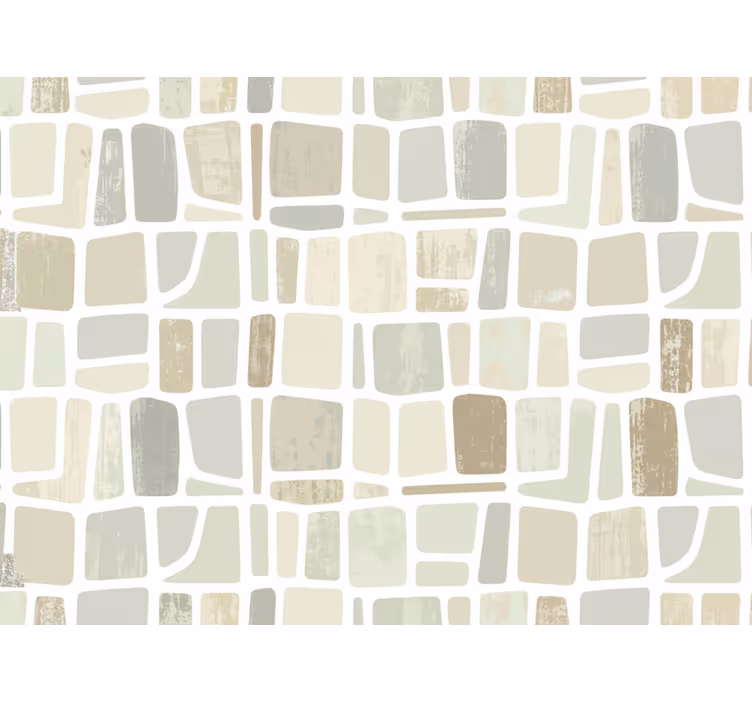 Rustic wallpaper geometric shapes in light tones - TenStickers