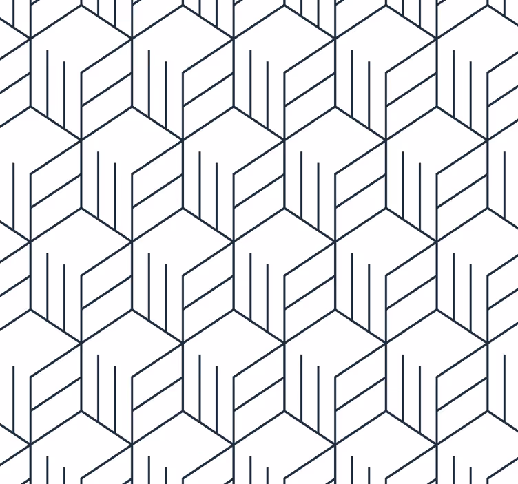 Geometric Line Pattern wallpaper geometric - TenStickers