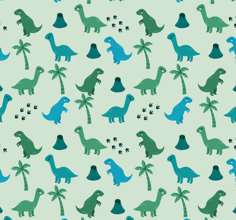 Dinosaur Motifs dinosaurs wallpaper - TenStickers