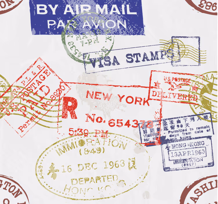 vintage postcards Vintage Wallpaper - TenStickers