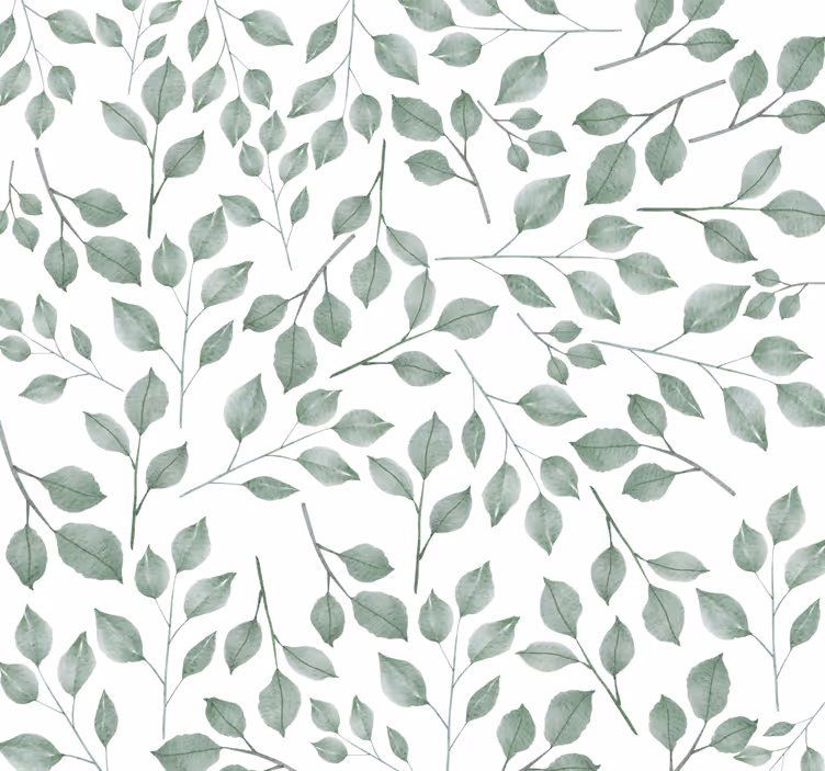 Foliage Pattern leaves wallpaper - TenStickers